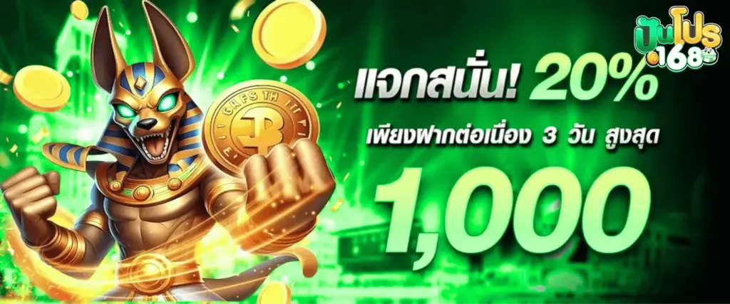โปรโมชั่น แจกสนั่น 20%
